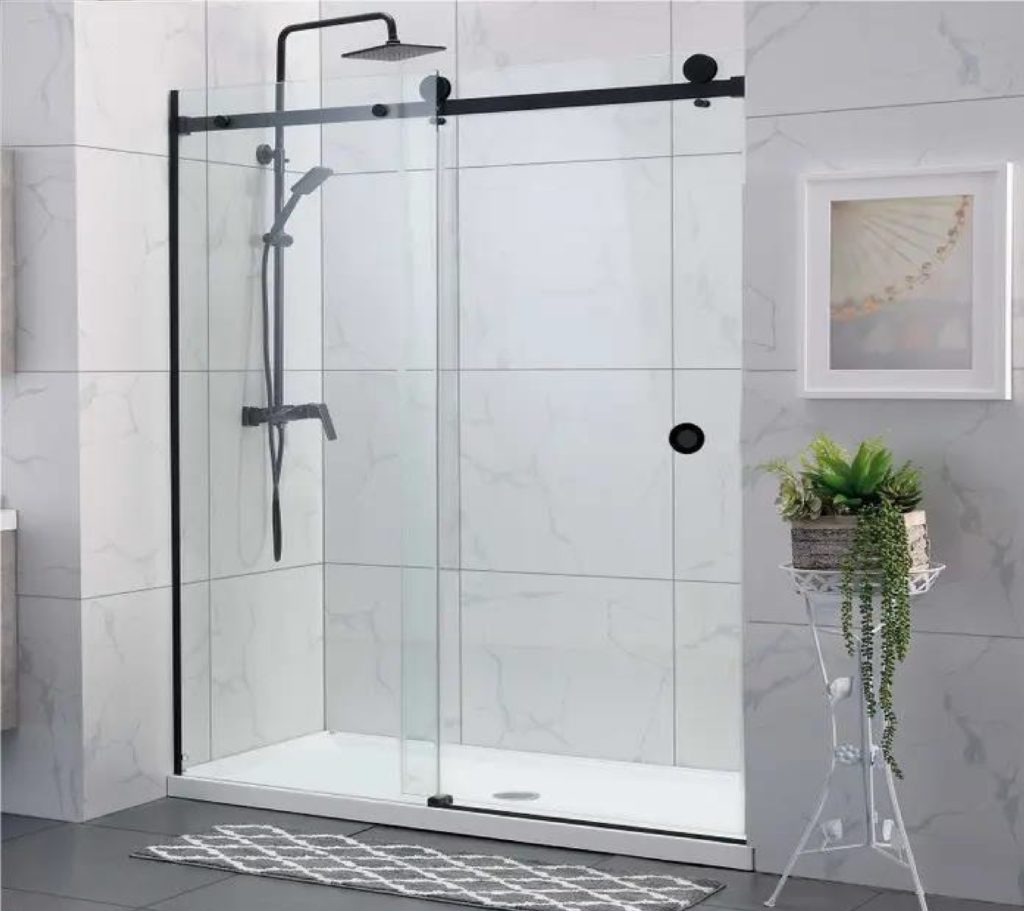 (Code FSSSK) Sliding Shower Screen Kit The One Glass & Hardware